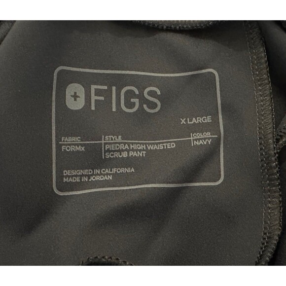 Women’s Figs FORMX Scrub Set Navy Blue Piedra Pant XL Chelsea Polo Top XXL EUC! - Picture 7 of 7